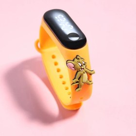 Resim Dzc Kuzenler Avm Tom ve Jerry LED Dokunmatik Ekranlı Dijital Çocuk ve Genç Kol Saati Sarı (Akıllı Değiller) 