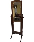 Resim Boy Aynası Ahşap Parlak Beyaz Lake Boya Natüre Klasik Mobilya Ahş (422099776) Beyaz 