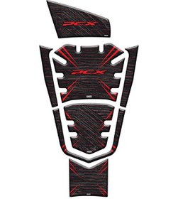 Resim Gogo Tank Pad 005 Siyah Kırmızı 7 Parça Honda Pcx 125 2021-2023 