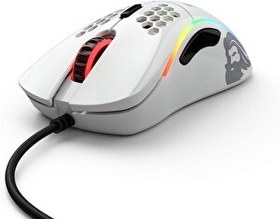Resim Glorious Model D GD-GWHITE RGB Parlak Beyaz Kablolu Oyuncu Mouse 