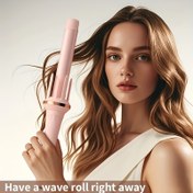 Resim 28mm Seramik Otomatik Saç Maşası - 360° Yanmaz Tasarım, Tek Elle Kullanım, Çift Bakımlı Şekillendirme Aracı, Profesyonel Saç Stili, Modern Estetik, Dayanıklı Yapı 