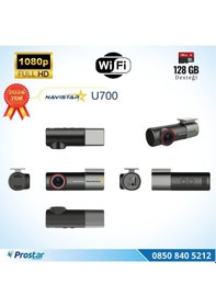 Resim U700 Wifi 1080p 170 Geniş Açı Gece Görüşlü 128 Gb Destekli Akıllı Araç İçi Kamera 