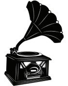 Resim Ogec Worx Nostaljik Gramofon Sticker 20 X 28 Cm 