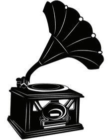 Resim Ogec Worx Nostaljik Gramofon Sticker 20 X 28 Cm 