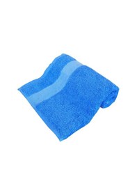 Resim 4 Lü El Yüz Havlu Seti %100 Pamuklu 50x90 Cm Simple Time Havlu Takımı Mavi 