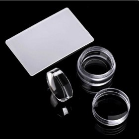 Resim Şeffaf Satranç Tırnak Mühür Stamper Tırnak Damgalama Plakaları Çivi A-nail Seal 