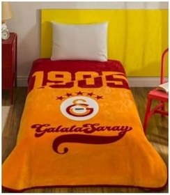 Resim Taç Lisanslı Galatasaray Şampiyon 25 Tek Kişilik Battaniye 160 x 220 