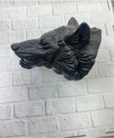 Resim Siyah Ayı Figürü Duvar Dekoru Asılabilir Hediyelik Heykel 25x19 Cm 