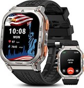 Resim Amaztim M3 60 Gün Pil Ömrü Paslanmaz Çelik Gövde Akıllı Saat Gümüş 