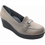 Resim Çiğdem Kundura Çiğdem Kundura Luxe Sole - Dolgu Topuk Şık Kadın Ayakkabısı - Bej - 40 