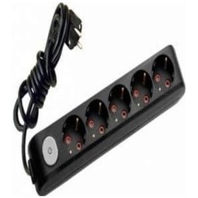 Resim Multi-let 5 Li Siyah Anahtarlı Çocuk Korumalı Grup Priz 3 Mt 1 