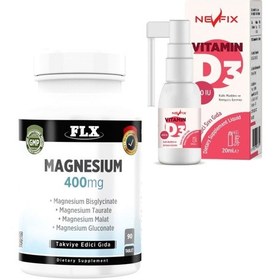 Resim Magnesium Elementleri 90 Tablet & Vitamin D3 400 Iu 20 Ml 