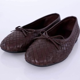 Resim Kahverengi Flexible Deri Örgü Babet 36617 Kahverengi 