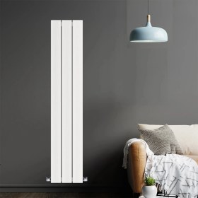 Resim 1800X355MM Dikey Alüminyum Radyatör Arnika Beyaz 