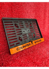 Resim Lüx Pleksi Counter Strıke Logolu Motorsiklet Plakalık 