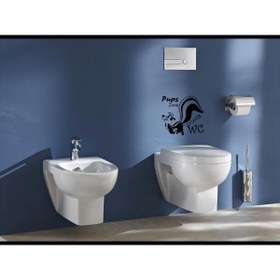 Resim habune Wc Sticker-banyo Sticker-komik Sticker-ev Dekor 