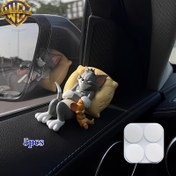 Resim 5 Adet Warner Bros. WB Kedi ve Fare Serisi Araç İçi Süsleri, 4 Yuvarlak İz Bırakmayan Yapıştırıcı ile Ev Dekorasyonu - Tatil ve Doğum Günü Hediyesi Olarak Kullanılabilir 