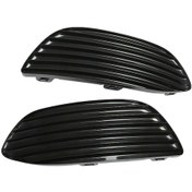 Resim Springsun Mercedes-benz C Serisi W205 C300/c350e/c43 Amg Vs. 2015-2017 Ön Tampon Bulbamper Korumalı Absplastik Kapak Siyah 2 Adet 