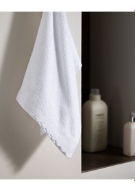 Resim Madame Coco Analisa %100 Pamuk Yüz Havlusu - Beyaz - 50x70 Cm 8684427221860 Beyaz 