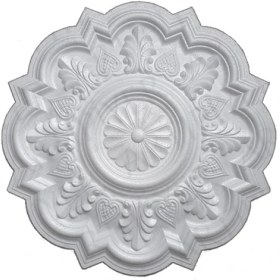 Resim YEDİTEPEOSMANLI Menekşe Desenli Tavan Lamba Göbeği - 66 cm 