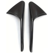 Resim Hightower Tesla Model 3/y Yan Kamera Koruma Kapağı 2 Adet Siyah Abs Karbon Fiber 2020-2023 