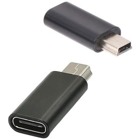 Resim Type C İn To Mini Usb Out Çevirici Dönüştürücü Aparat 