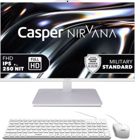 Resim Casper Nirvana A80.1342-BF00X-V-B i5-13420H 16 GB 1 TB NVMe SSD 23.8" Dos AIO Masaüstü Bilgisayar 
