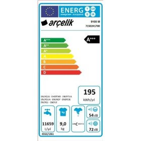 Resim Arçelik 9100 M 1000 Devir 9 kg Çamaşır Makinesi 