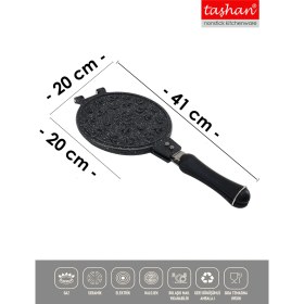 Resim Döküm Waffle Tavası, Dayanıklı ve Şık Tasarım, Pratik Kullanım 