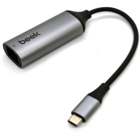 Resim Beek Tip C 5g Ethernet Adaptörü, 1 x Tip C Erkek, 1 x RJ45 (5g)Beek Type-C To 5g Ethernet Adapter, 1 x Type-C Male, 1 x RJ45 (5g) 
