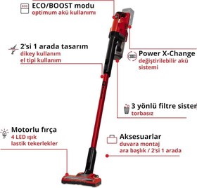 Resim Einhell TE-SV 18 Li Akülü Şarjlı Dikey Süpürge Teşhir 