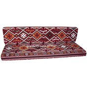 Resim Bolvadin Şark Köşesi Mtk407-402 Şark Köşesi Bordo Halı Des. Ikili Minder Tk. 140lık 