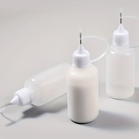 Resim 3 adet 30ML El Yapımı Tutkal Uygulayıcısı Yeniden Kullanılabilir İğne Sıkma Şişesi Kağıt Quilling DIY Scrapbooking Kağıt El Sanatları Araçları 