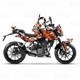 Resim KTM Duke 390 Camouflage Design Sticker Set (2011-2016) 