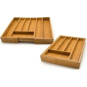 Resim Mien 316 Bambu Çekmece İçi Ayarlanabilir Kaşıklık 