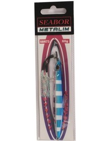 Resim Seabor Metalim 10cm 60gr Jig Yem - Zebra Glow 