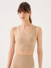 Resim Luz Sıkılaştırıcı & Kaplı Spor Sütyeni Bej - Bej / XS 
