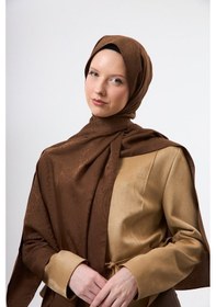 Resim Mirsoy Scarf Velora Modern Desen Şal Sütlü Kahve 