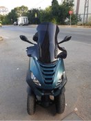 Resim Motocam Peugeot Metropolis 400 Siperlik Ön Cam 2021 2024 Model 68cm Siyah Renkli 4mm 