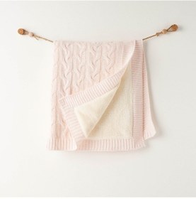 Resim Andywawa Bebek Triko Battaniye - Andywawa - Pembe - 0-6 Ay - Ac26340-pembe-0-6 Ay Pembe 