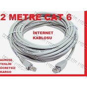 Resim 2Mt 2M 2 Metre Cat6 Internet Modem Bilgisayar Kablosu 