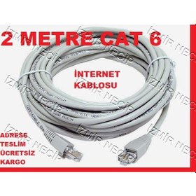 Resim 2Mt 2M 2 Metre Cat6 Internet Modem Bilgisayar Kablosu 