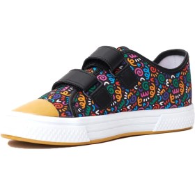 Resim Lotus Print - Abstract Canvas Yapolı Çift Cırtlı Çocuk Converse 