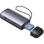 Resim Dybox Baseus Lite Series Usb-a Sd-microsd Hafıza Kart Okuyucu Dönüştürücü Adaptör 