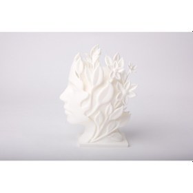 Resim Modern Botanik Heykeli Özel Hediyelik Dekoratif Obje Figür 15 Cm 