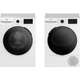 Resim Beko KMX 1000 Kurutma Makinesi - CMX 10120 Çamaşır Makinesi 2'li Set 
