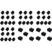 Resim 50 Adet Mr-125b Mini S Siyah Işıksız Anahtar On-off 2p 