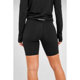 Resim Nike Go Women's High Rise 8" Biker Black Shorts With Pockets Kadın Lazer Kesim Yükske Bel 6 Cepli Tayt Şort Siyah 