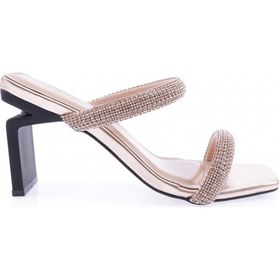 Resim Dgn K9005 Kadin Silver Taş Bantli Topuklu Terlik K9005-1748-R2252 Bakır 