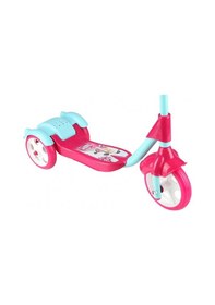 Resim Scooter - Oyuncak Sepetli Frenli 3 Tekerlekli - Pembe 